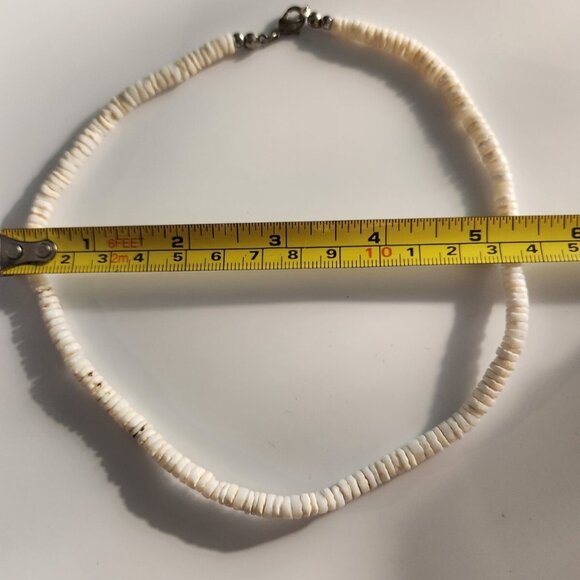 Shell Choker Necklace Mens jewelry Womens Boho BeachCore vacation - Picture 2 of 2